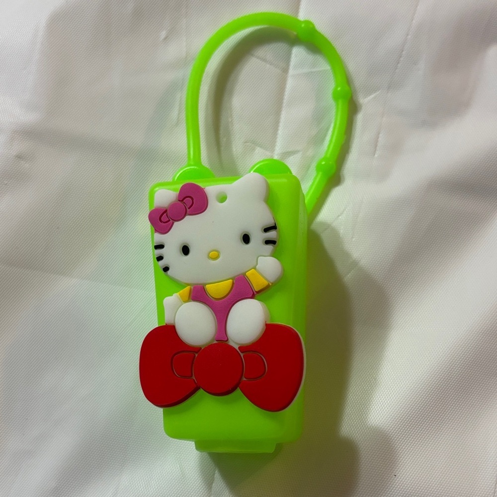 Hello Kitty Green Hand Sanitizer Holder
